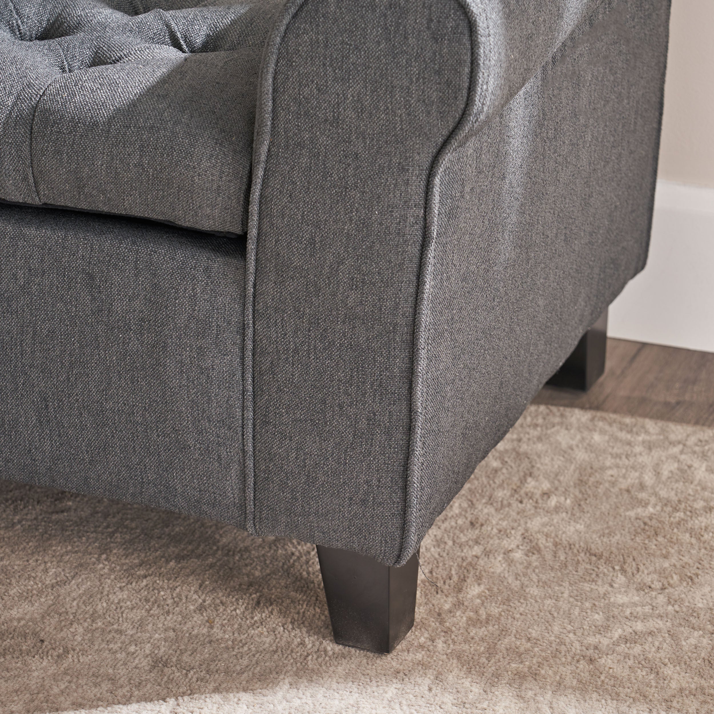 Hayes Armed Storage Bench