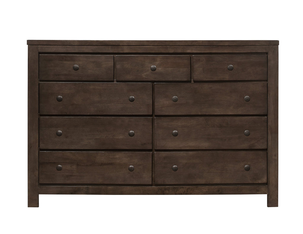 Brown 9-Drawer Dresser