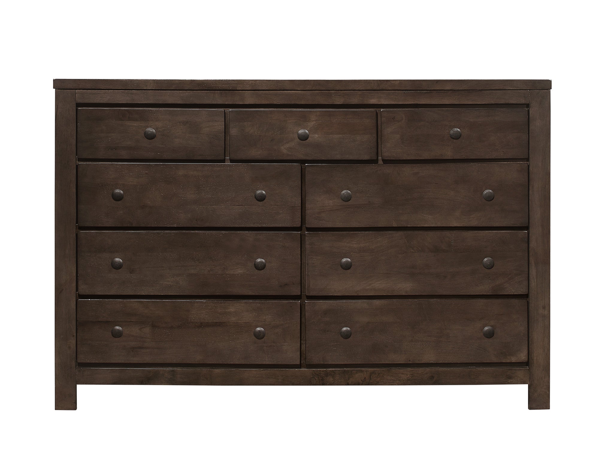 Brown 9-Drawer Dresser