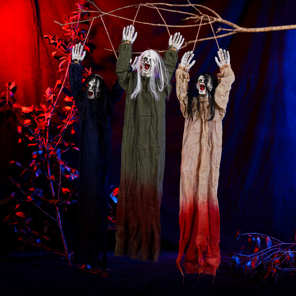Halloween Decoration Hanging Ghost Haunted House Secret Room Layout Props