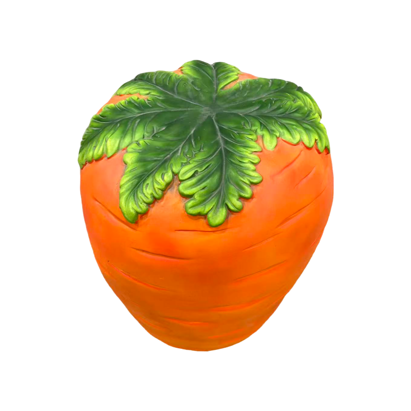 16" Oversized Carrot Shaped Resin Stool