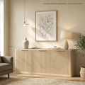 Natural Wood Sideboard Cabinet