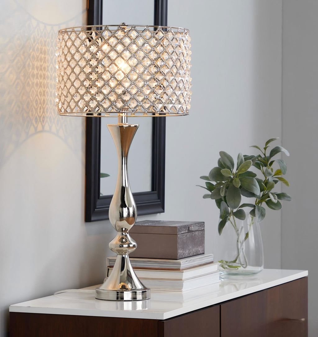 Topaz 27" Contemporary Metal Table Lamp