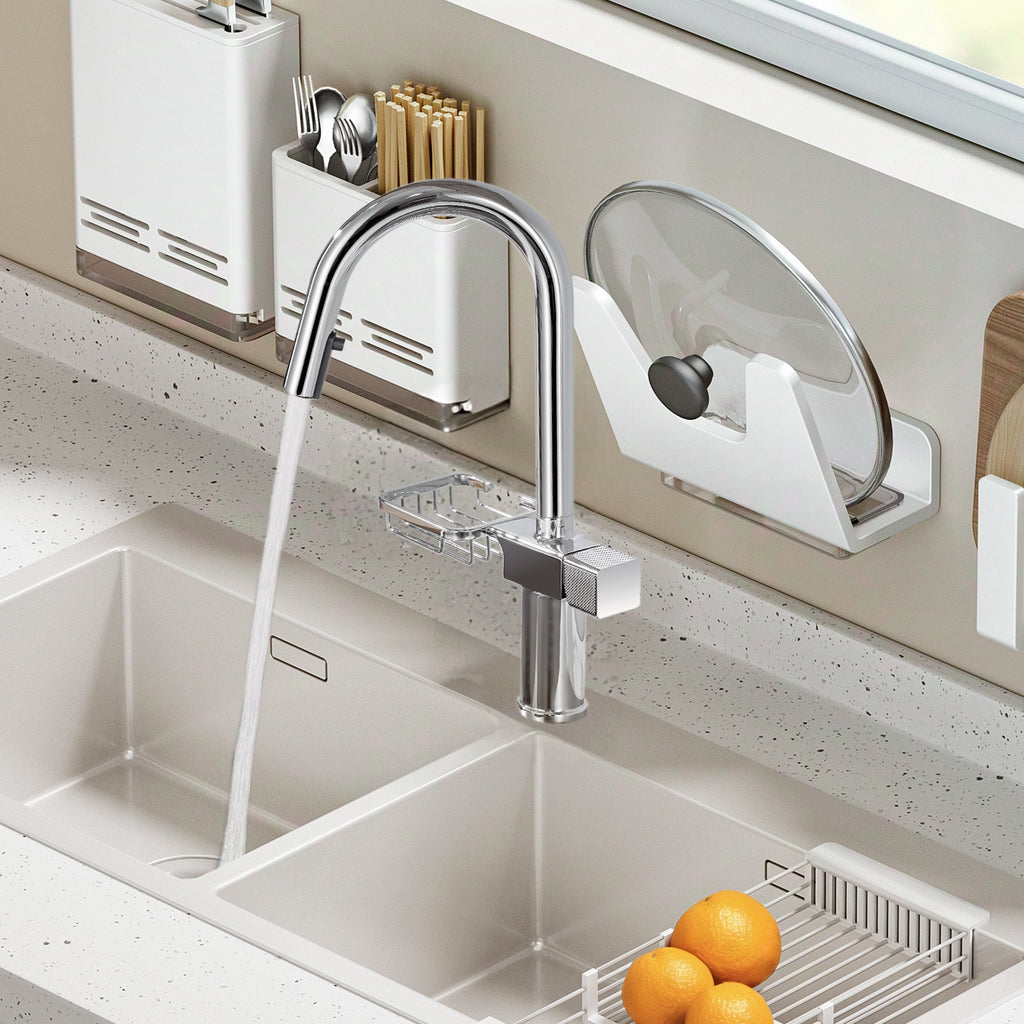 High Arc Pull-Down Kitchen Faucet - Single Hole Stainless Steel