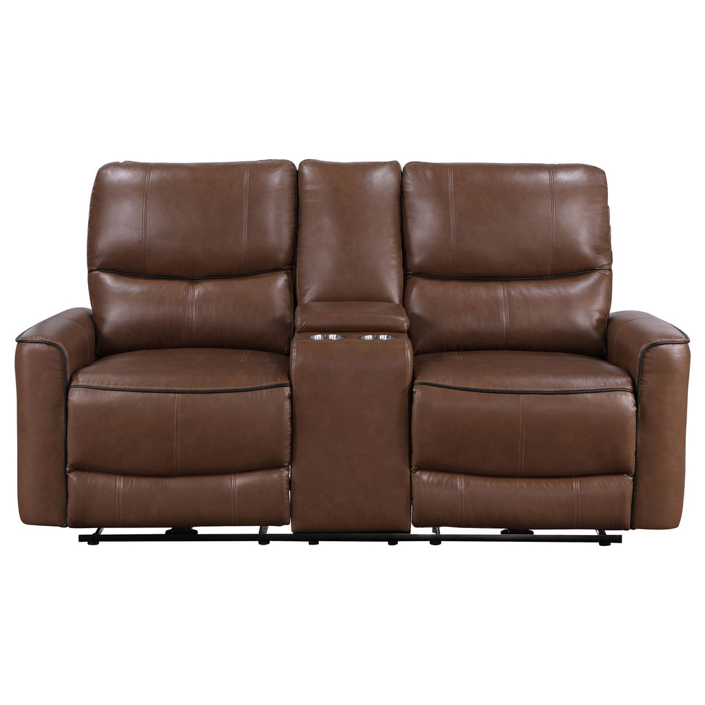 Denson Saddle Power Reclining Loveseat
