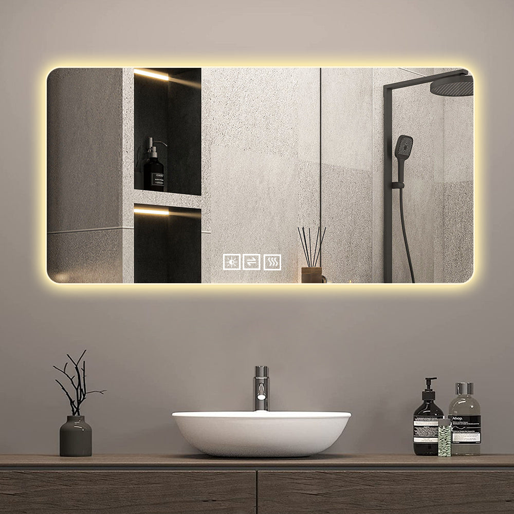28"x60" Frameless LED Bathroom Mirror