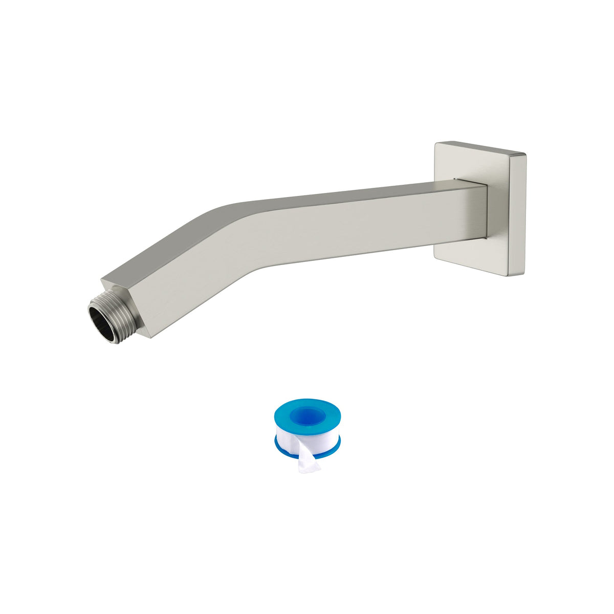 Brushed Nickel Shower Arm with Flange