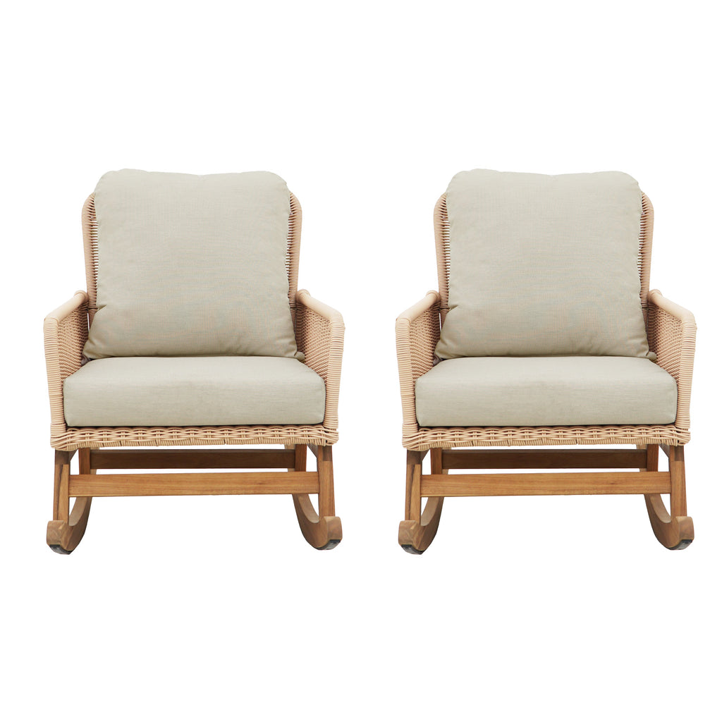 Set of 2 Contemporary Minimalist Patio Seating