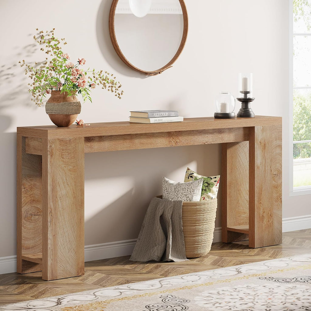 70.9" Extra Long Farmhouse Console Table