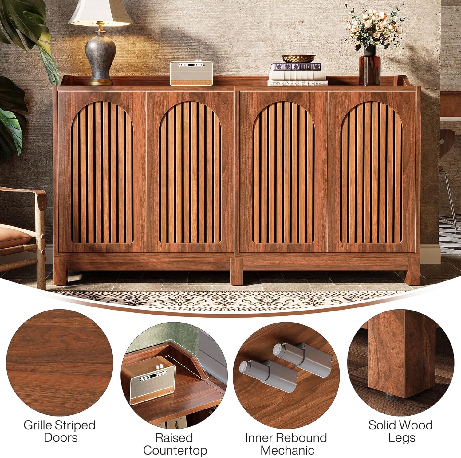 57" Farmhouse Sideboard Buffet