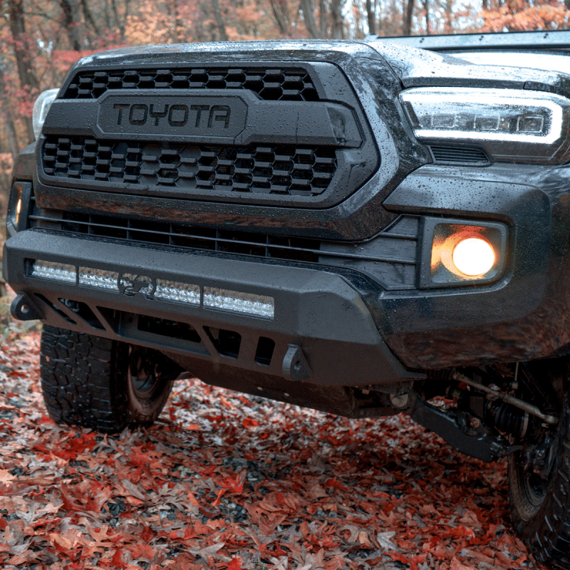 Cali Raised LED Cali Raised 16-23 Toyota Tacoma Stealth Bumper - No Bull Bar /32In Led Bar Spot CR4135