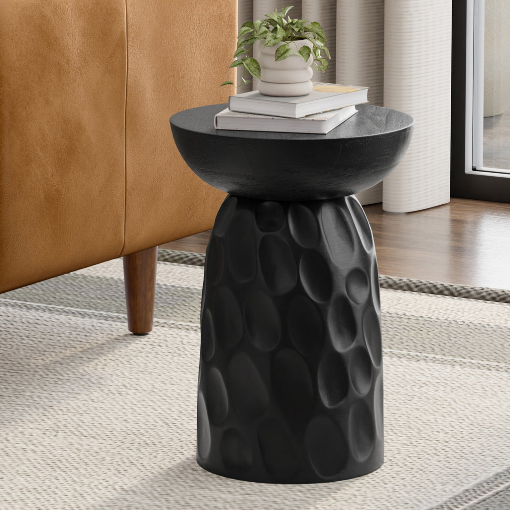 Boyd 13 Inch V-Chisel Accent Table