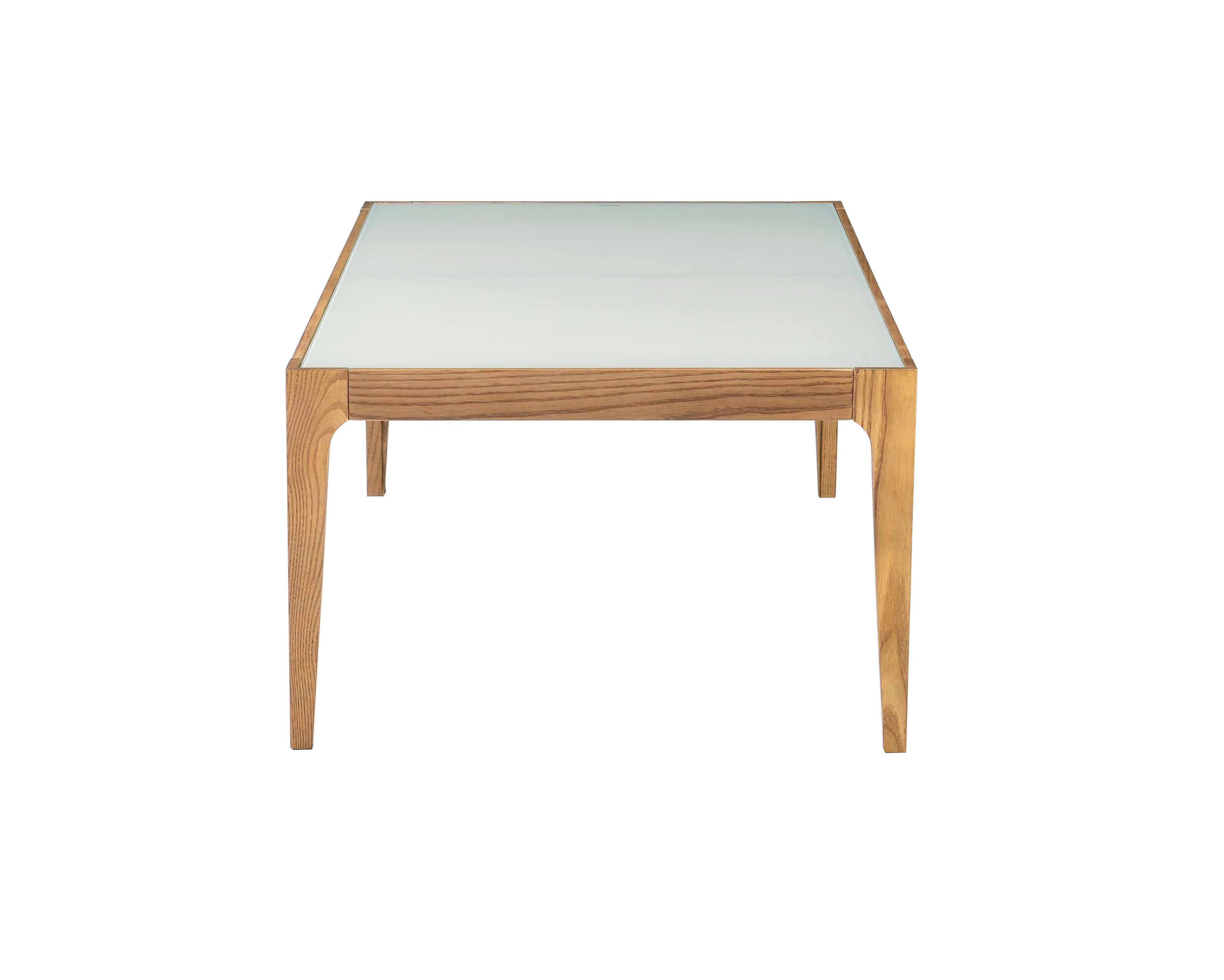 Gwynn Frosted Glass Top Coffee Table