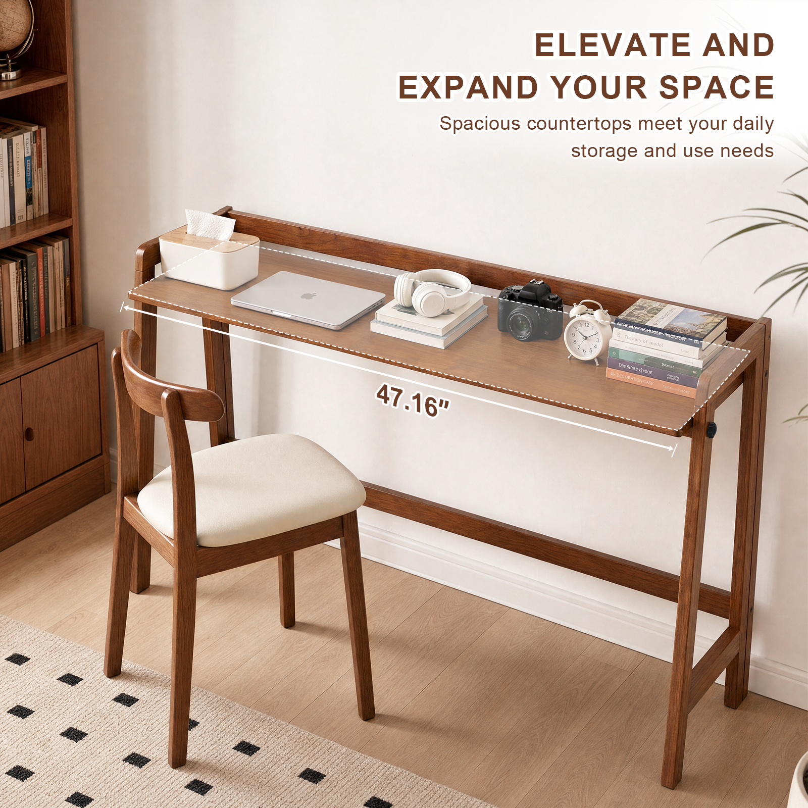 Solid Wood Folding Desk