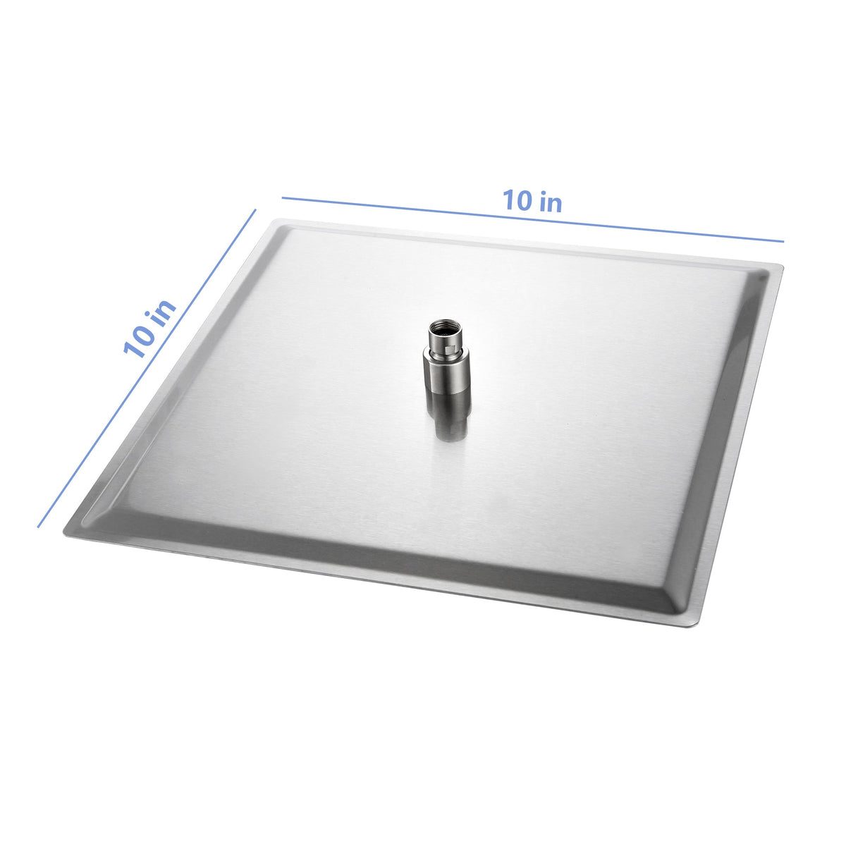 10" Square Rainfall Shower Head, Wall/Ceiling Mounted, Brushed Nickel
