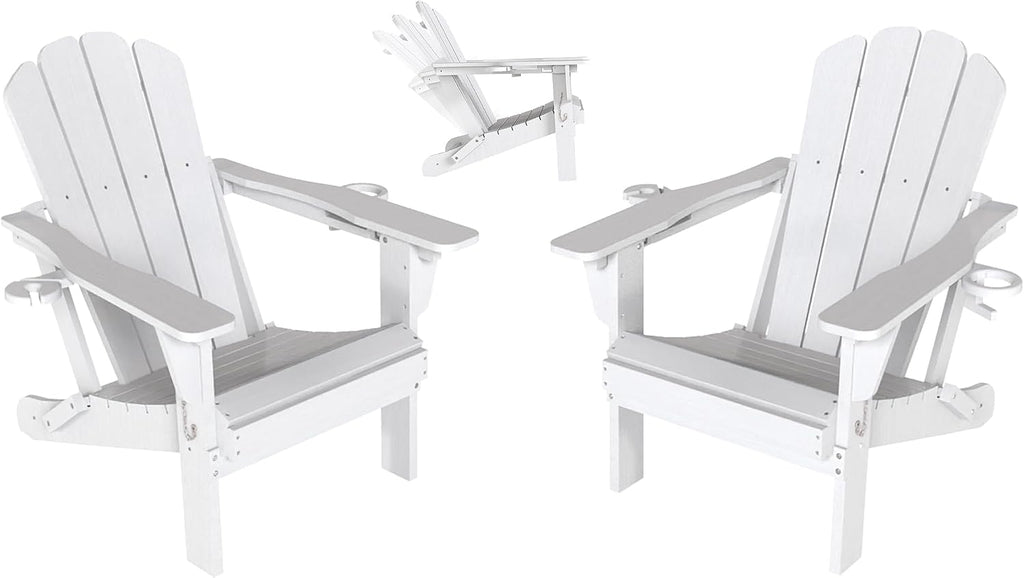 Adjustable HDPE Adirondack Chairs Set of 2