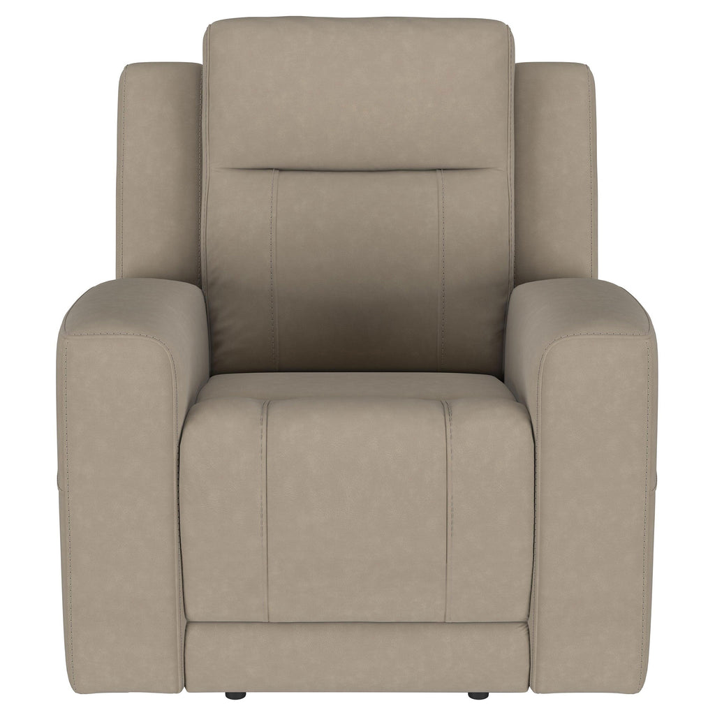 Slater Taupe Upholstered Recliner