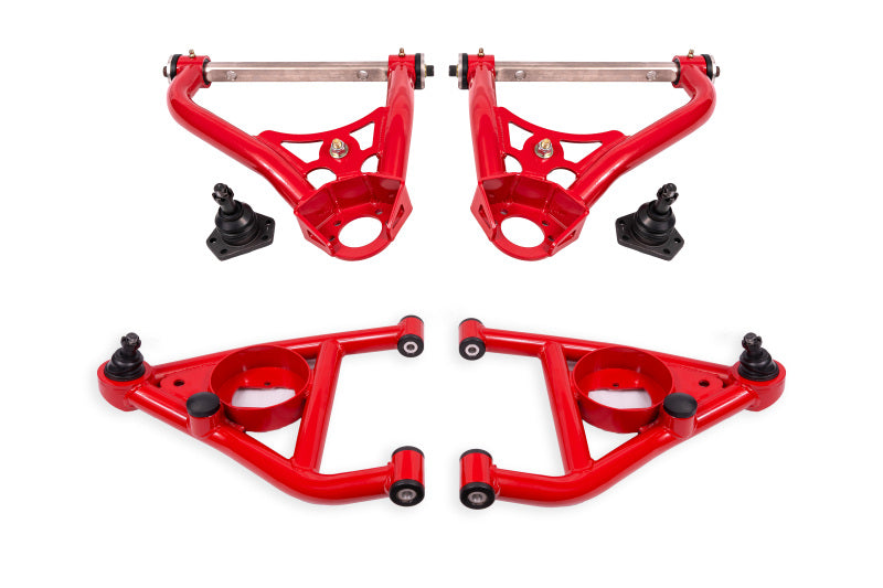 BMR Suspension BMR 67-69 GM F-Body / 68-74 X-Body Non-Adj. Upper & Lower A-Arms (Polyurethane) - Red AAK311R
