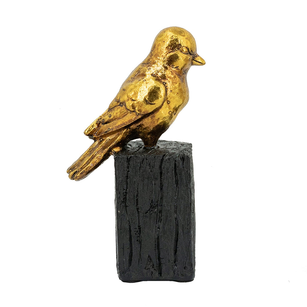 Sparrow Sculpture on Faux Branch