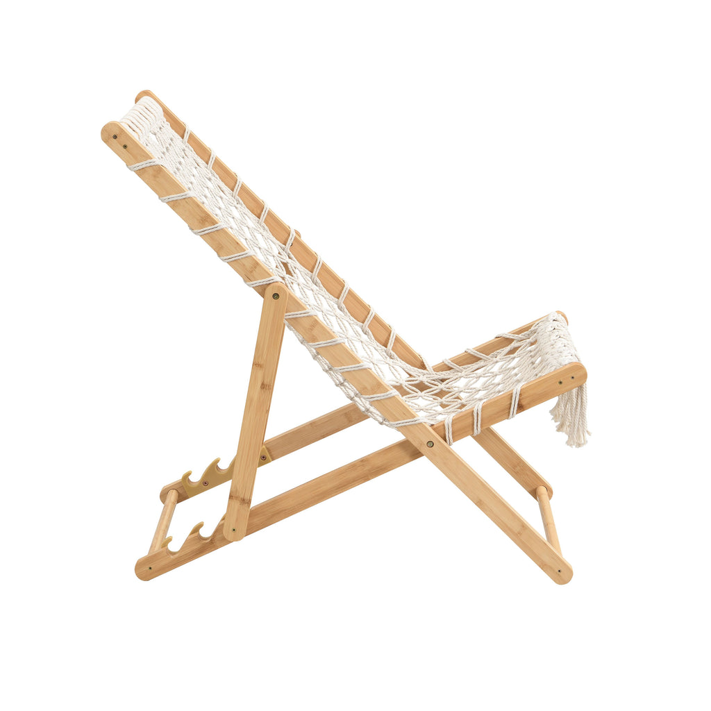 Set of 2 Weaving Chairs with Handwoven Rope