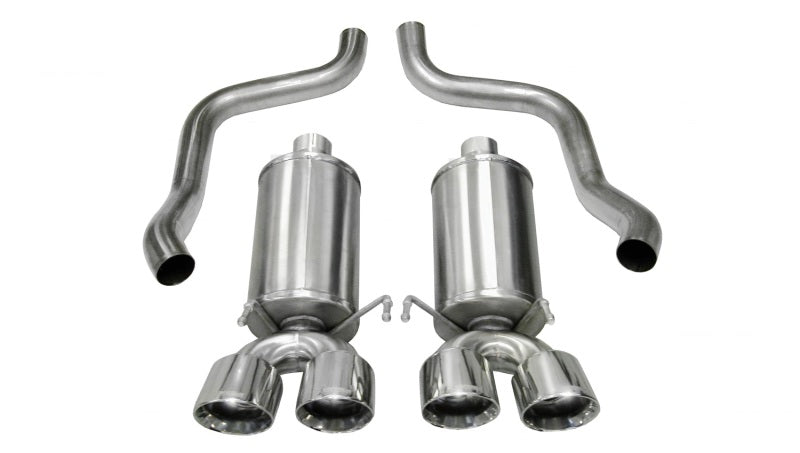 Corsa Performance 05-08 Chevrolet Corvette C6 6.0L V8 Polished Xtreme Axle-Back Exhaust
