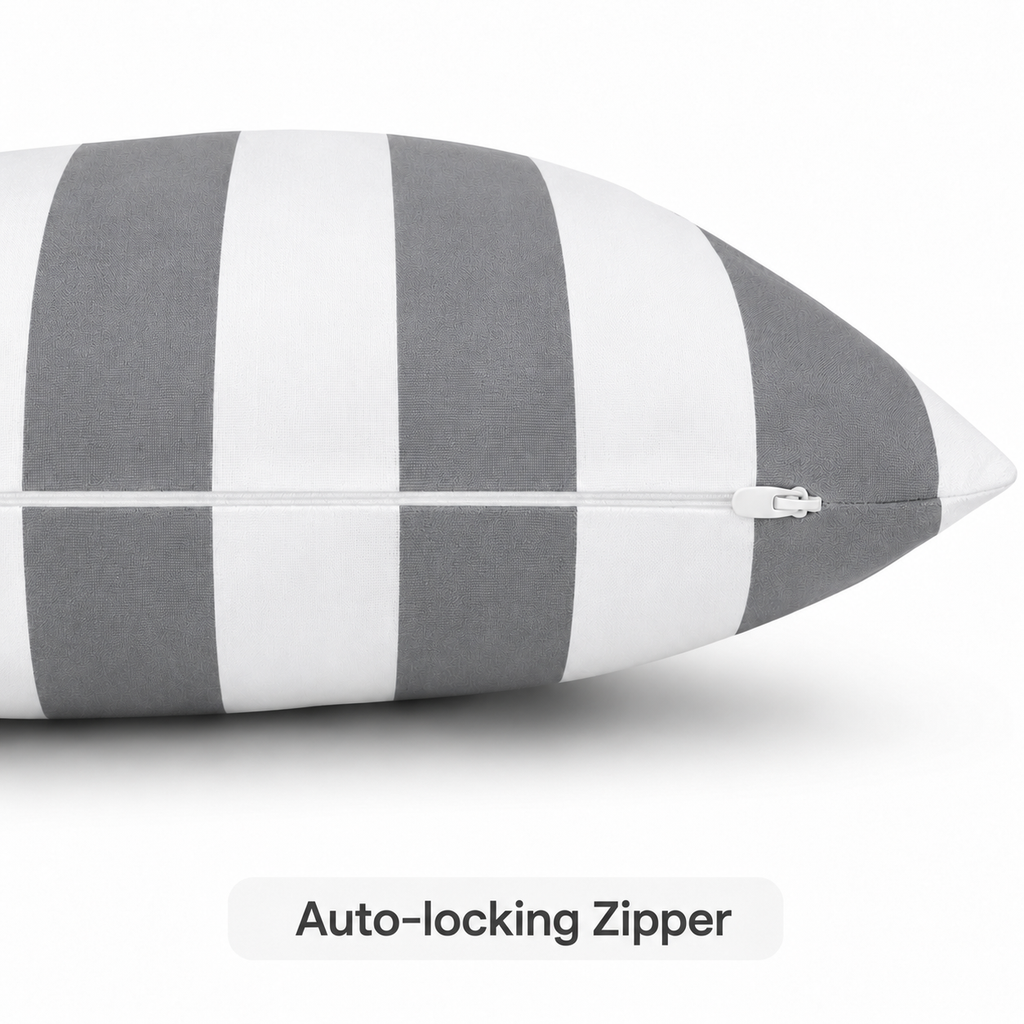 2 Pack Outdoor Lumbar Pillow Covers