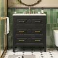 30" Bathroom Vanity with Ceramic Sink Combo