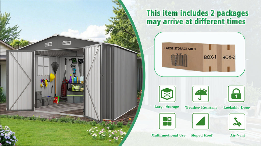 10x12FT Outdoor Storage Shed