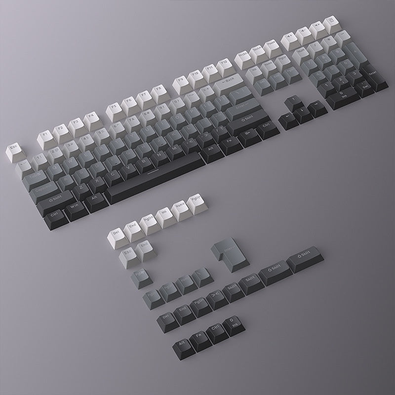 Polar Day Gradient Engraved Luminous Machinery Key Cap