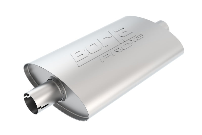 Borla Universal Pro-XS Oval 2.5in Inlet/Outlet Center/Center Notched Muffler 400496