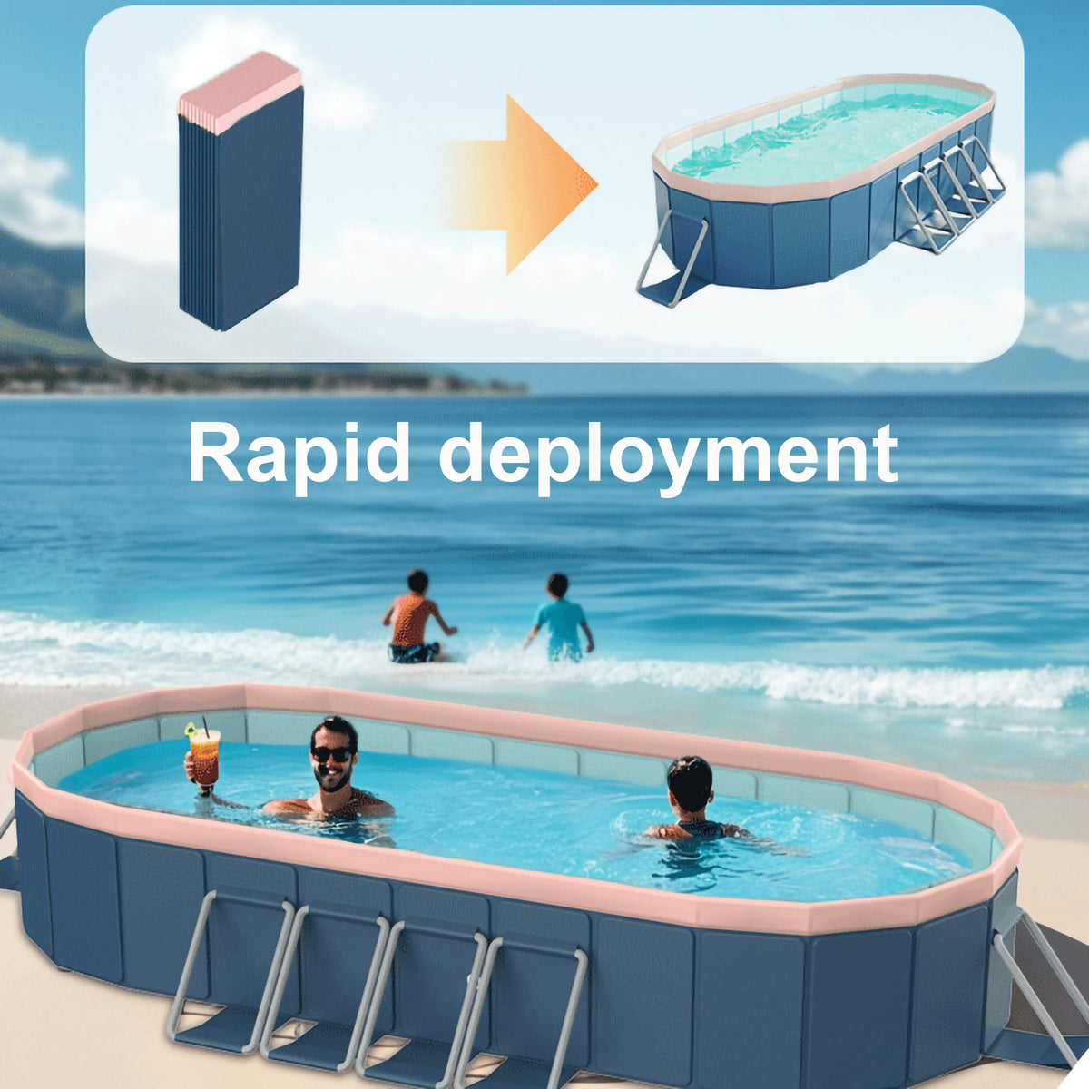 3.0m PVC Folding Pool