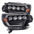 AlphaRex 12-15 Toyota Tacoma NOVA LED Proj Headlights Plank Style Black w/Activ Light/Seq Signal/DRL 880753 *Discontinued