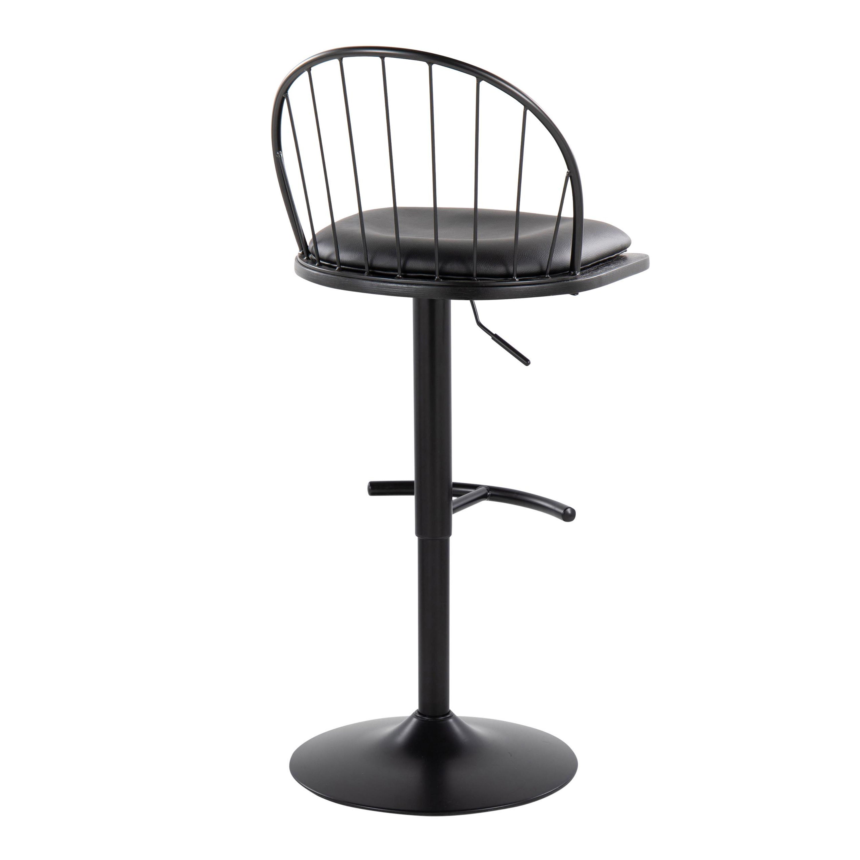 Adjustable Height Barstool with Swivel