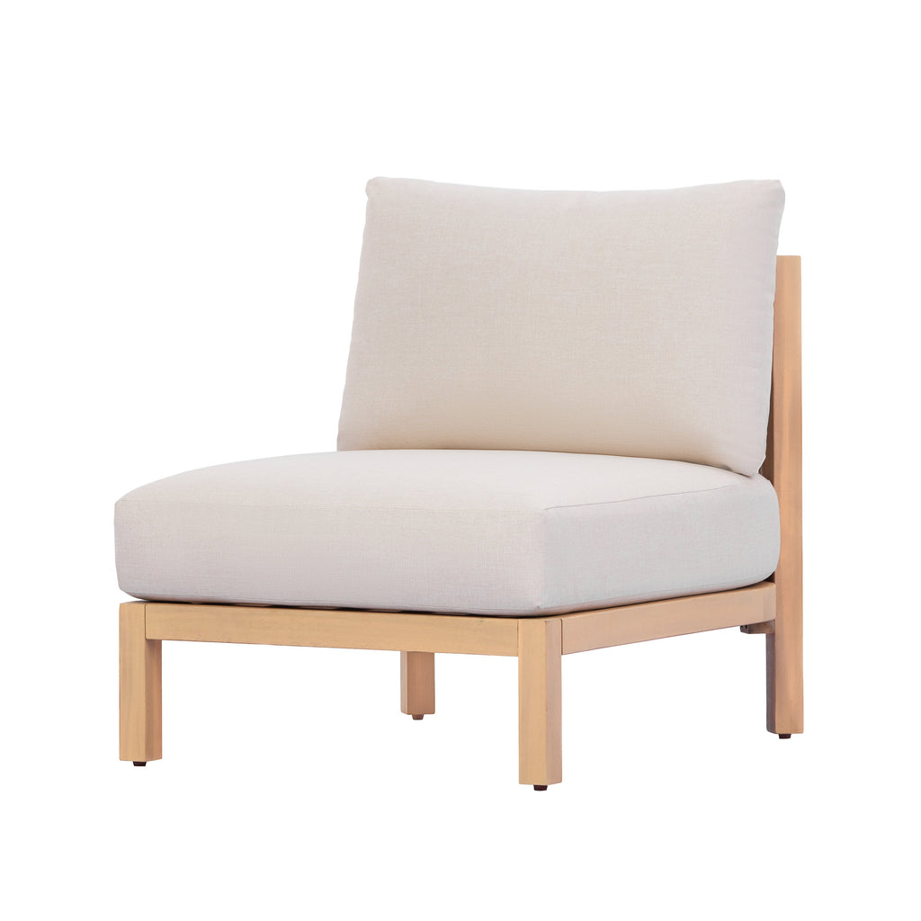 Acacia Wood Patio Furniture Club Chair Set of Two