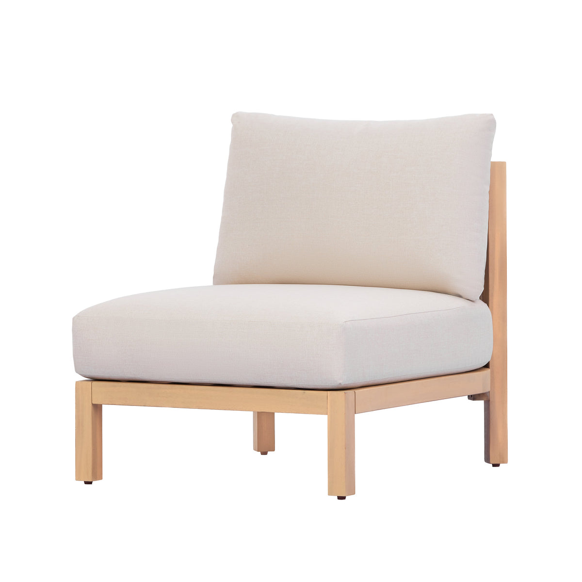 Acacia Wood Patio Furniture Club Chair Set of Two