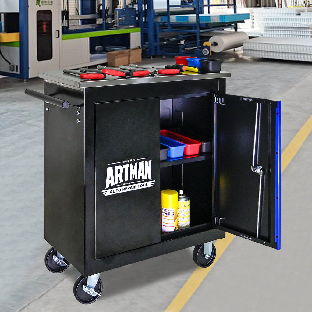Movable Lockable Double Door Partition with Lock