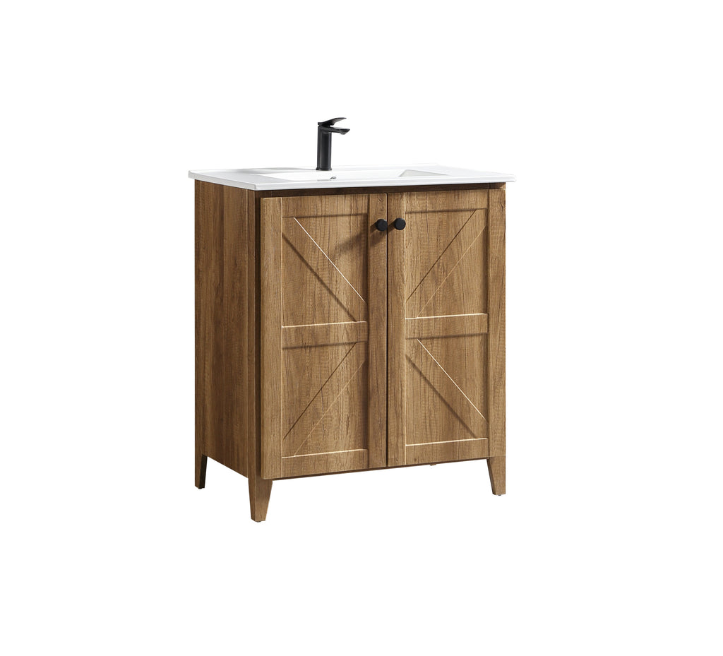 30-Inch Golden Bathroom Vanity