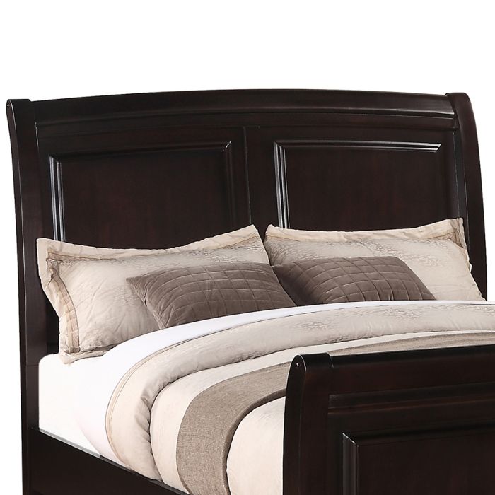 Stylish Transitional Full Bed in Cappuccino