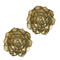 D10x1.4" Succulent Wall Plaque - 2 Piece