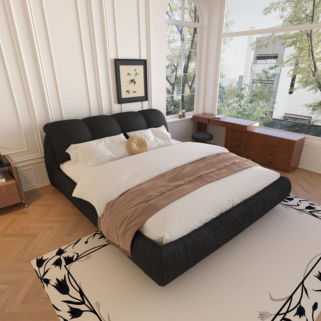 King Size Luxury Upholstered Platform Bed