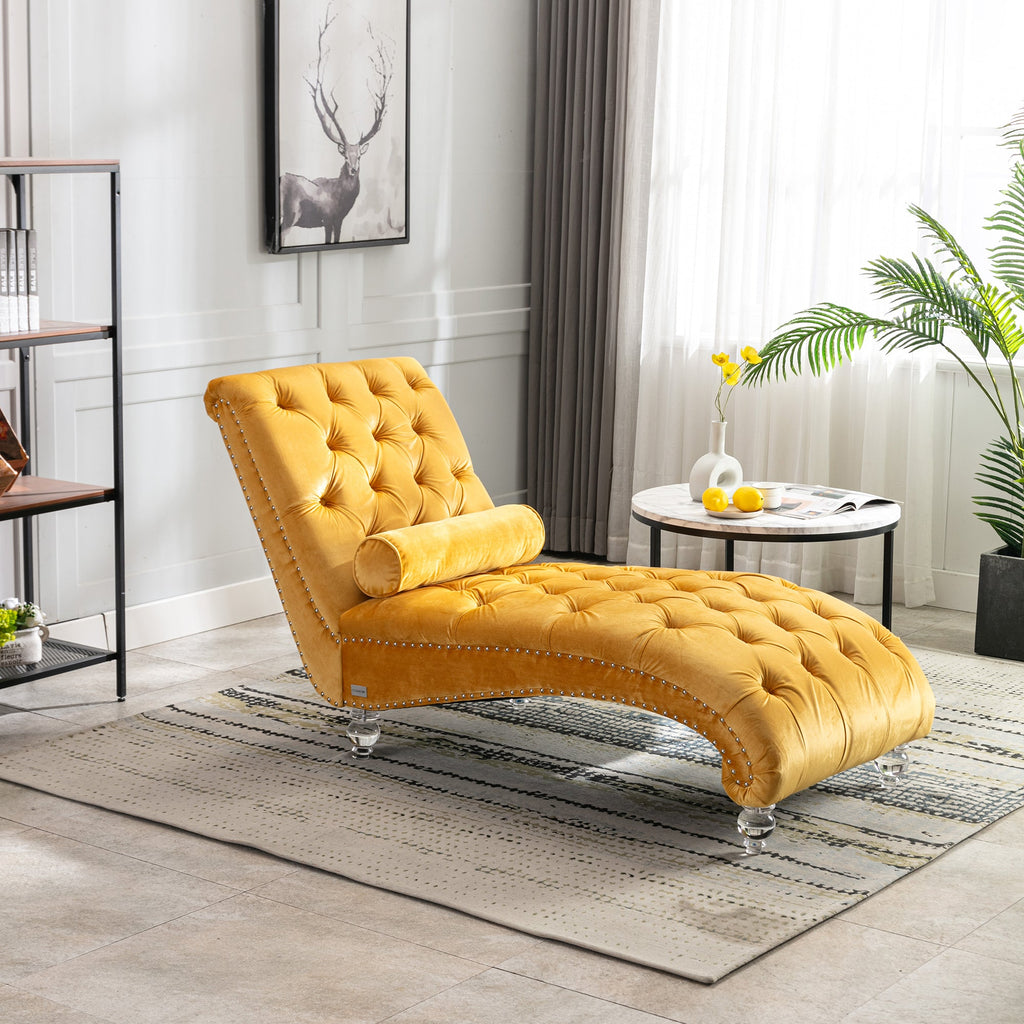 Velvet Chaise Lounge Indoor