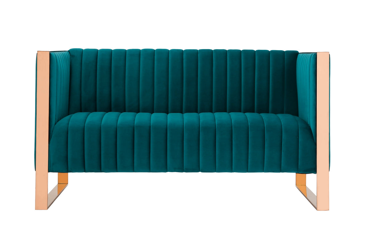 Trillium 57" Velvet Loveseat