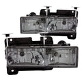 Anzo 1988-1998 Chevrolet C1500 Crystal Headlights w/ Smoke Lens