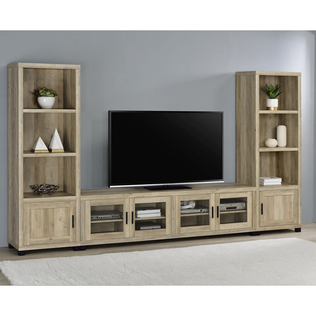 Heron Antique Pine 3-Piece TV Entertainment Center