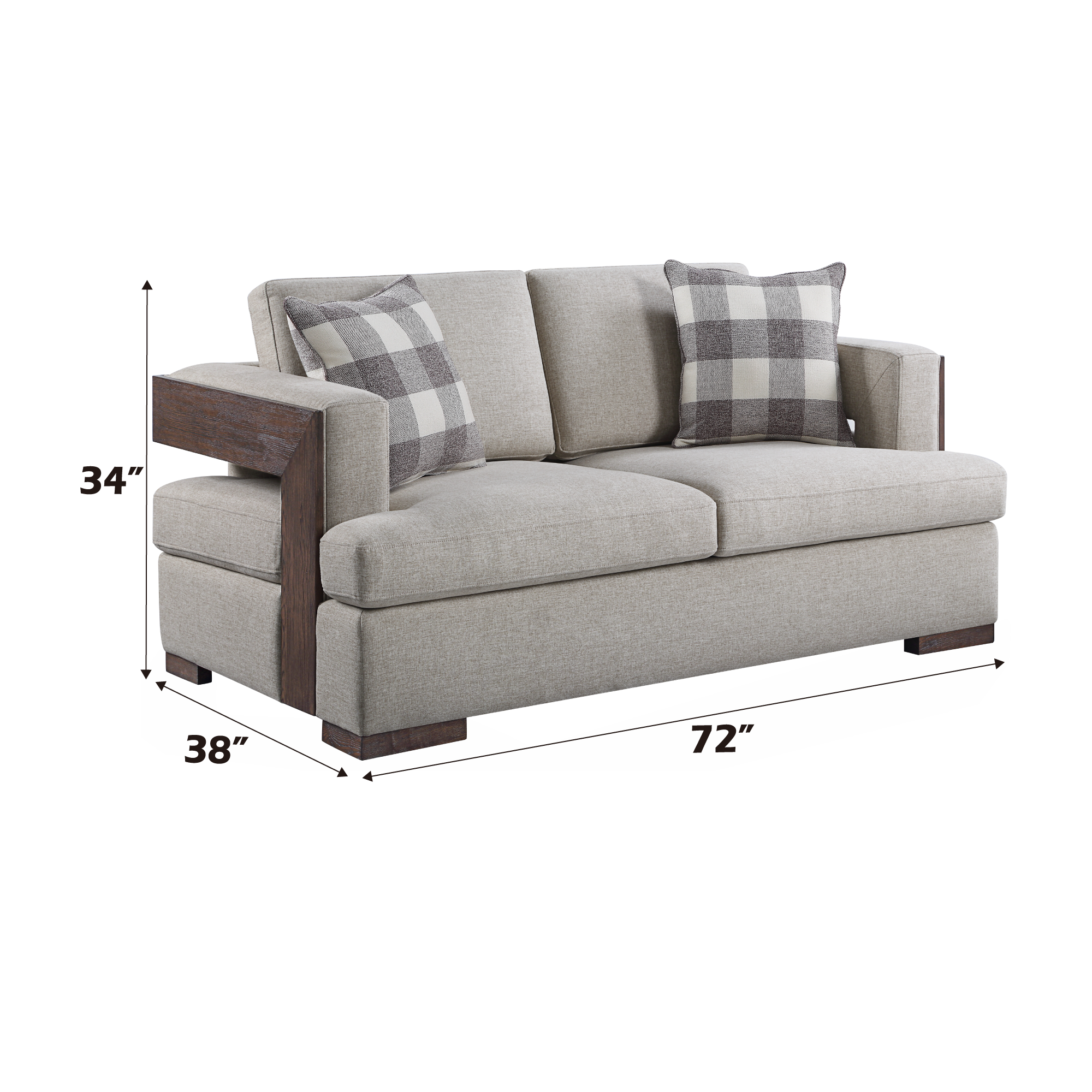 Niamey Fabric Loveseat