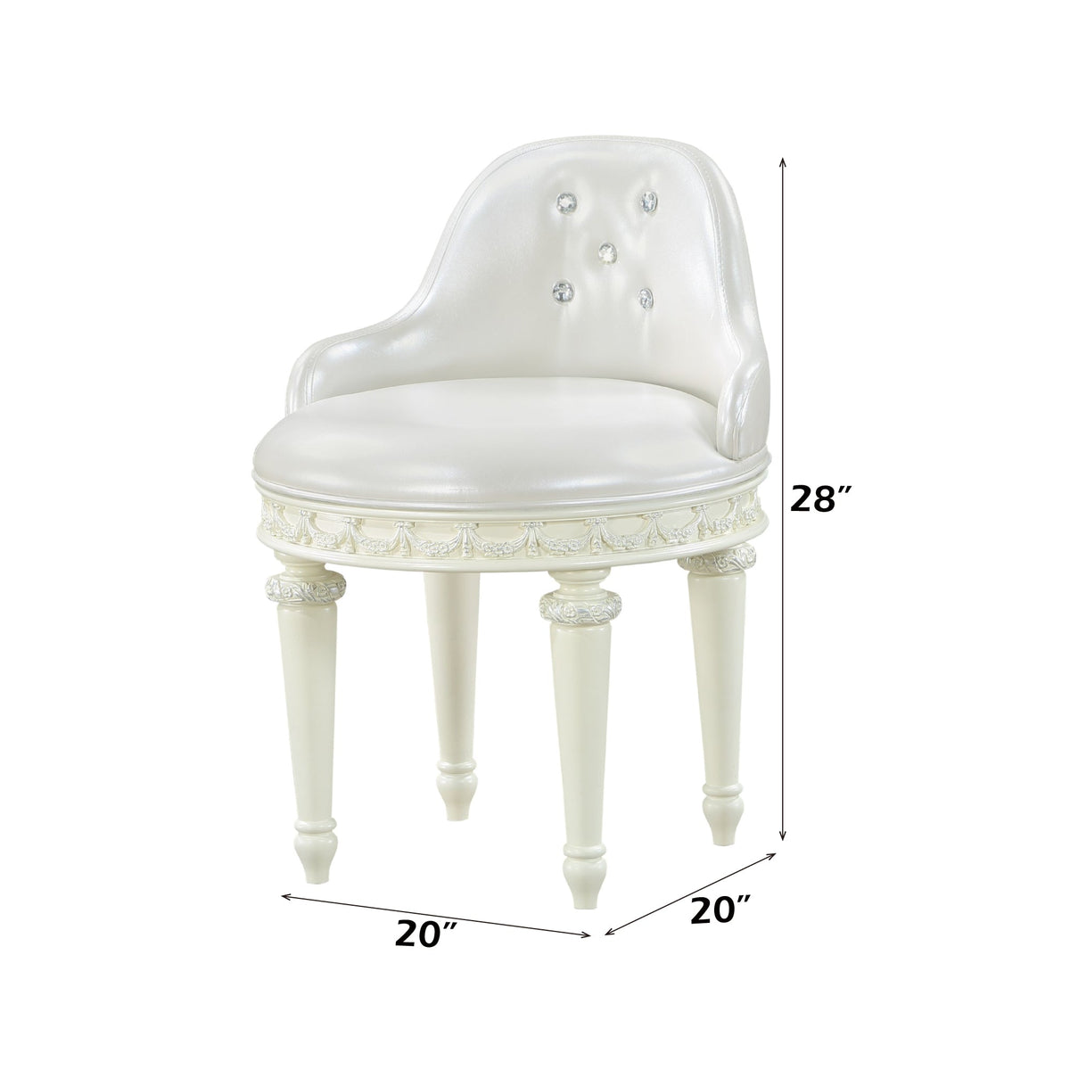 Dorothy Round Armless Chair