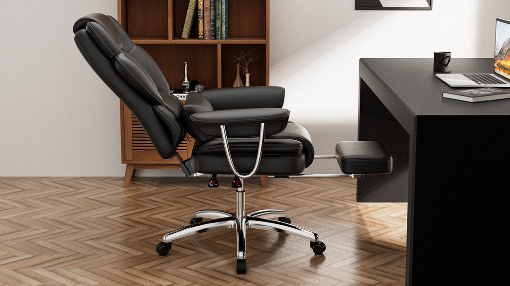 Big and Tall Executive Office Chair with Footrest