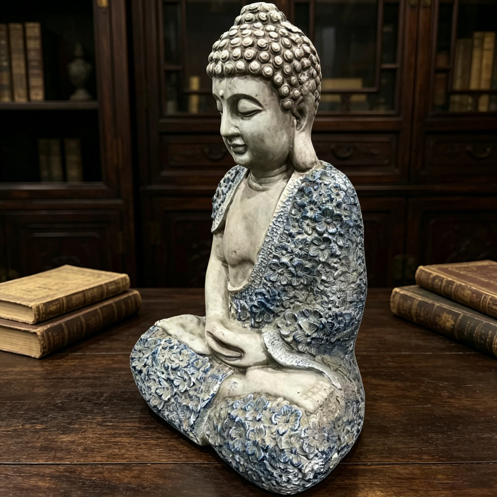 16'' Weatherproof Resin Buddha Garden Statue