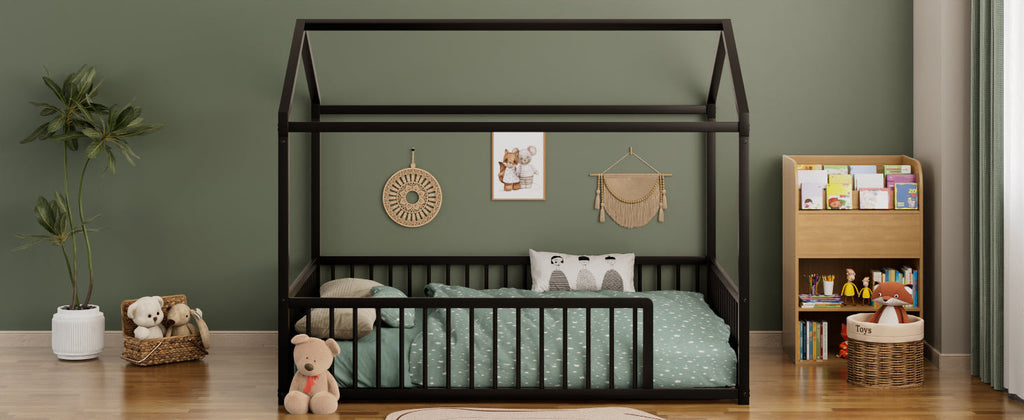 Full Size Montessori Style Metal Floor Bed Frame