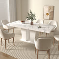 Extendable Dining Room Table for 6-10, Modern All